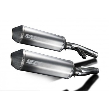 Delkevic slip-on kit X-Oval Titanium 343mm zonder e-keur - Trophy 900 (1996-2002)