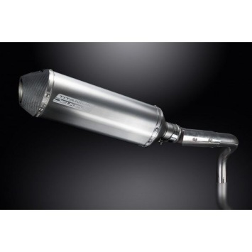 Delkevic slip-on kit X-Oval Titanium 343mm zonder e-keur - CB600F HORNET (1998-2002)