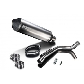 Delkevic slip-on kit X-Oval Titanium 343mm zonder e-keur - CB600F HORNET (1998-2002)