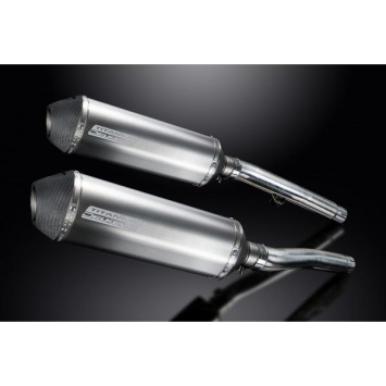 Delkevic slip-on kit X-Oval Titanium 343mm zonder e-keur - Trophy 1200 (1991-1993)