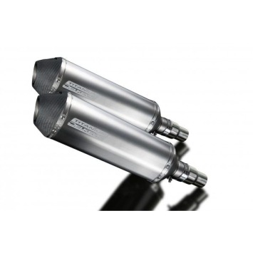 Delkevic slip-on kit X-Oval Titanium 343mm zonder e-keur - Speed Triple 1050 (2011-2014)
