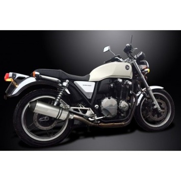 Delkevic slip-on kit X-Oval Titanium 343mm zonder e-keur - CB1100A (2013-2017)