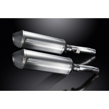 Delkevic slip-on kit X-Oval Titanium 343mm zonder e-keur - Zephyr 1100 ZR1100B (1996-1997)