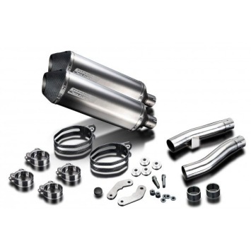 Delkevic slip-on kit X-Oval Titanium 343mm zonder e-keur - Zephyr 1100 ZR1100B (1996-1997)