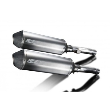 Delkevic slip-on kit X-Oval Titanium 343mm zonder e-keur - Zephyr 1100 ZR1100B (1996-1997)