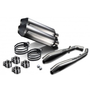 Delkevic slip-on kit X-Oval Titanium 343mm zonder e-keur - XL1000V Varadero (1999-2014)
