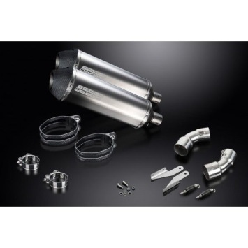 Delkevic slip-on kit X-Oval Titanium 343mm zonder e-keur - Monster 696 (2008-2014)