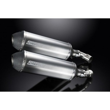 Delkevic slip-on kit X-Oval Titanium 343mm zonder e-keur - Monster 696 (2008-2014)