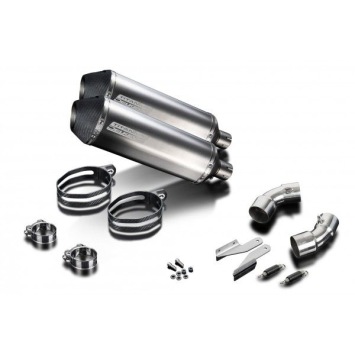 Delkevic slip-on kit X-Oval Titanium 343mm zonder e-keur - Monster 696 (2008-2014)