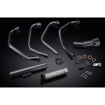 Delkevic volledig systeem Short Straight RVS 350mm zonder e-keur - CB550K (1977-1978)