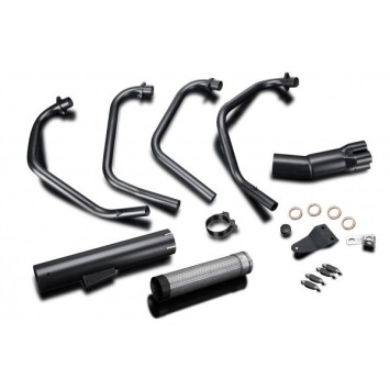 Delkevic volledig systeem Short Straight RVS 350mm zonder e-keur - CB550K FOUR (1974-1976)