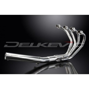 Delkevic volledig systeem Short Straight RVS 350mm zonder e-keur - CB400F CB400 Four (1975-1977)