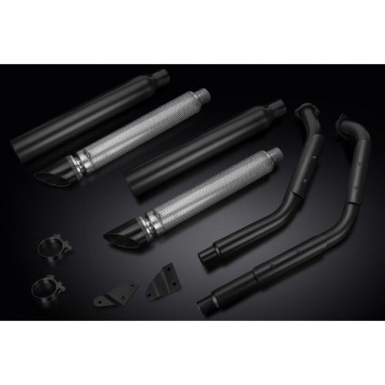 Delkevic volledig systeem Round RVS 550mm zonder e-keur - VL800 Intruder Volusia (2001-2016)