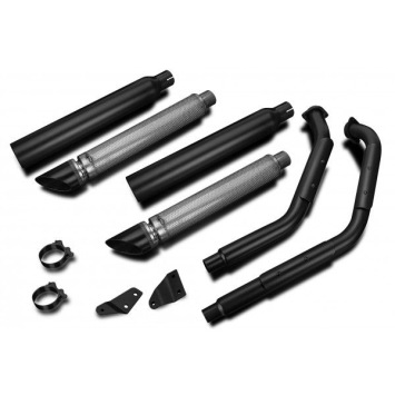 Delkevic volledig systeem Round RVS 550mm zonder e-keur - VL800 Intruder Volusia (2001-2016)