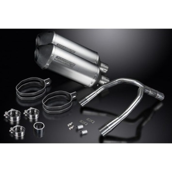 Delkevic slip-on kit X-Oval Titanium 260mm zonder e-keur - CB900F HORNET (2001-2009)