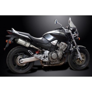 Delkevic slip-on kit X-Oval Titanium 260mm zonder e-keur - CB900F HORNET (2001-2009)