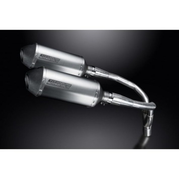 Delkevic slip-on kit X-Oval Titanium 260mm zonder e-keur - CB900F HORNET (2001-2009)