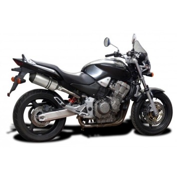 Delkevic slip-on kit X-Oval Titanium 260mm zonder e-keur - CB900F HORNET (2001-2009)