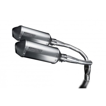 Delkevic slip-on kit X-Oval Titanium 260mm zonder e-keur - CB900F HORNET (2001-2009)