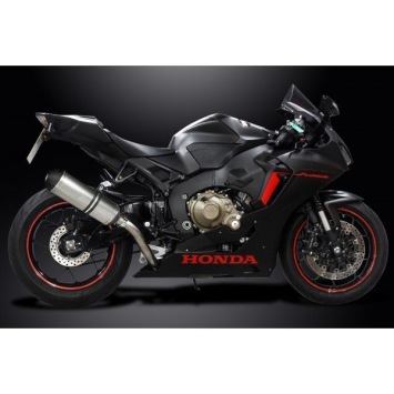 Delkevic slip-on kit X-Oval Titanium 343mm zonder e-keur - CBR1000RR (2017-2019)