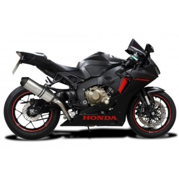 Delkevic slip-on kit X-Oval Titanium 343mm zonder e-keur - CBR1000RR (2017-2019)