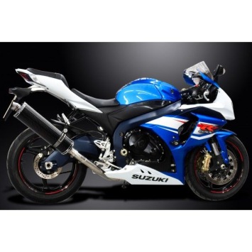 Delkevic volledig systeem Oval Carbon 450mm zonder e-keur - GSX-R1000 (2012-2016)