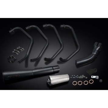 Delkevic volledig systeem Megaphone RVS 550mm zonder e-keur - Z1000J (1981-1983)