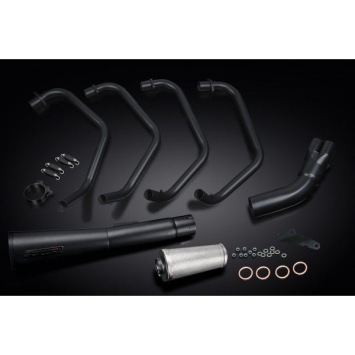 Delkevic volledig systeem Megaphone RVS 550mm zonder e-keur - GPZ1100 Uni-Trak ZX1100A (1983-1985)