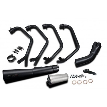 Delkevic volledig systeem Megaphone RVS 550mm zonder e-keur - GPZ1100 Uni-Trak ZX1100A (1983-1985)