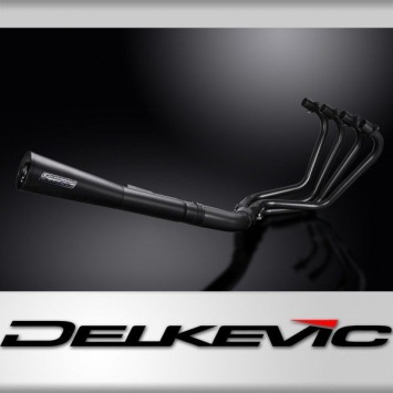 Delkevic volledig systeem Megaphone RVS 550mm zonder e-keur - Z1000LTD KZ1000K LTD (1981-1982)