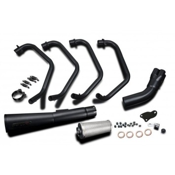 Delkevic volledig systeem Megaphone RVS 550mm zonder e-keur - Z1000LTD KZ1000K LTD (1981-1982)