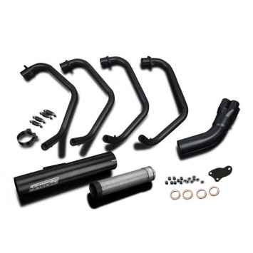 Delkevic volledig systeem Short Straight RVS 350mm zonder e-keur - Z1100A Shaft (1981-1983)