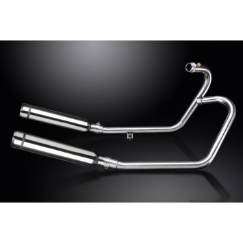 Delkevic volledig systeem Round RVS 410mm zonder e-keur - Bonneville Bobber 2017-2019