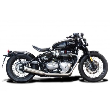 Delkevic volledig systeem Round RVS 410mm zonder e-keur - Bonneville Bobber 2017-2019