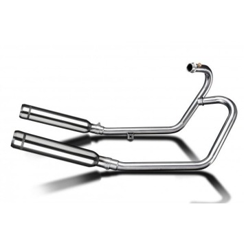 Delkevic volledig systeem Round RVS 410mm zonder e-keur - Bonneville Bobber 2017-2019