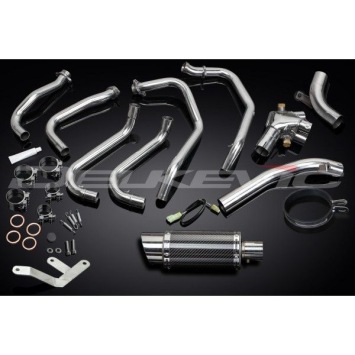 Delkevic volledig systeem Round Carbon 200mm zonder e-keur - VFR800 (1998-2001)