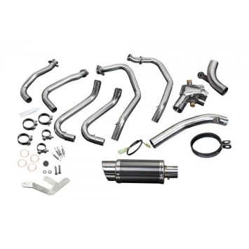 Delkevic volledig systeem Round Carbon 200mm zonder e-keur - VFR800 (1998-2001)