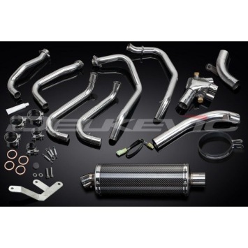 Delkevic volledig systeem Oval Carbon 350mm zonder e-keur - VFR800FI (1998-2001)