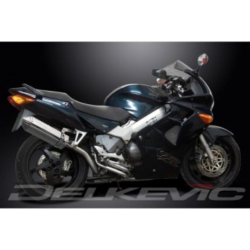 Delkevic volledig systeem Tri-Oval RVS 320mm - VFR800 (1998-2001)