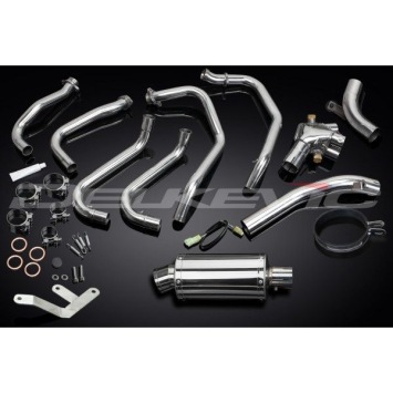 Delkevic volledig systeem Oval RVS 225mm zonder e-keur - VFR800 (1998-2001)