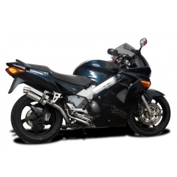 Delkevic volledig systeem Oval RVS 225mm zonder e-keur - VFR800 (1998-2001)