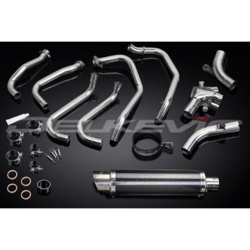 Delkevic volledig systeem Round Carbon 350mm zonder e-keur - VFR800 (1998-2001)