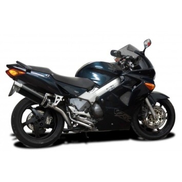 Delkevic volledig systeem Round Carbon 350mm zonder e-keur - VFR800 (1998-2001)