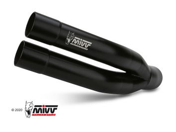 Mivv Double Gun Black Slip-on Einddemper met E-keur Benelli  502C 2019 > 2024