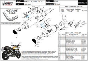 2x Mivv GP Pro Carbon Slip-on Einddempers met E-keur Ducati Scrambler 1100 2018 - 2020