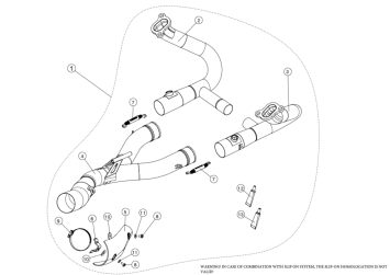 Akrapovic Titanium Voorbochten BMW R1200GS / Adventure 2013 > 2018
