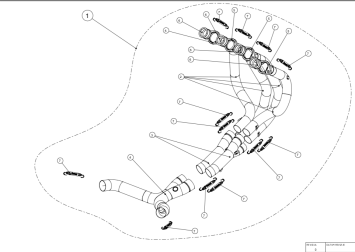 Akrapovic RVS Voorbocht Kawasaki Z1000 2010 - 2013