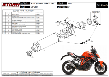 Storm By Mivv GP RVS Black Slip-On Einddemper Met E-keur KTM 1290 SUPERDUKE 2014 - 2019