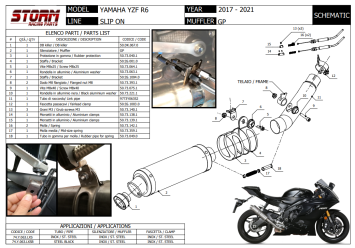 Storm By Mivv GP RVS Black Slip-On Einddemper Met E-keur YAMAHA YZF 600 R6 2017 - 2021