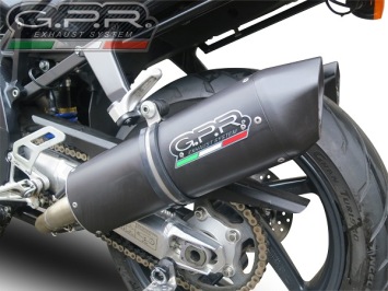 GPR Furore Nero Dubbele Slip-on Einddemper Set met E-keur Aprilia SL Falco 1000 2000 > 2004